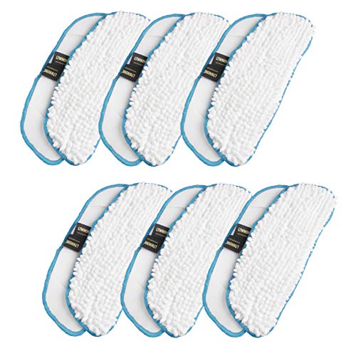 LTWHOME Design Replacement Coral Wet Mop Pads Fit for Dirt Devil Steam Mop, Compare to Part AD51000 (Pack of 12)