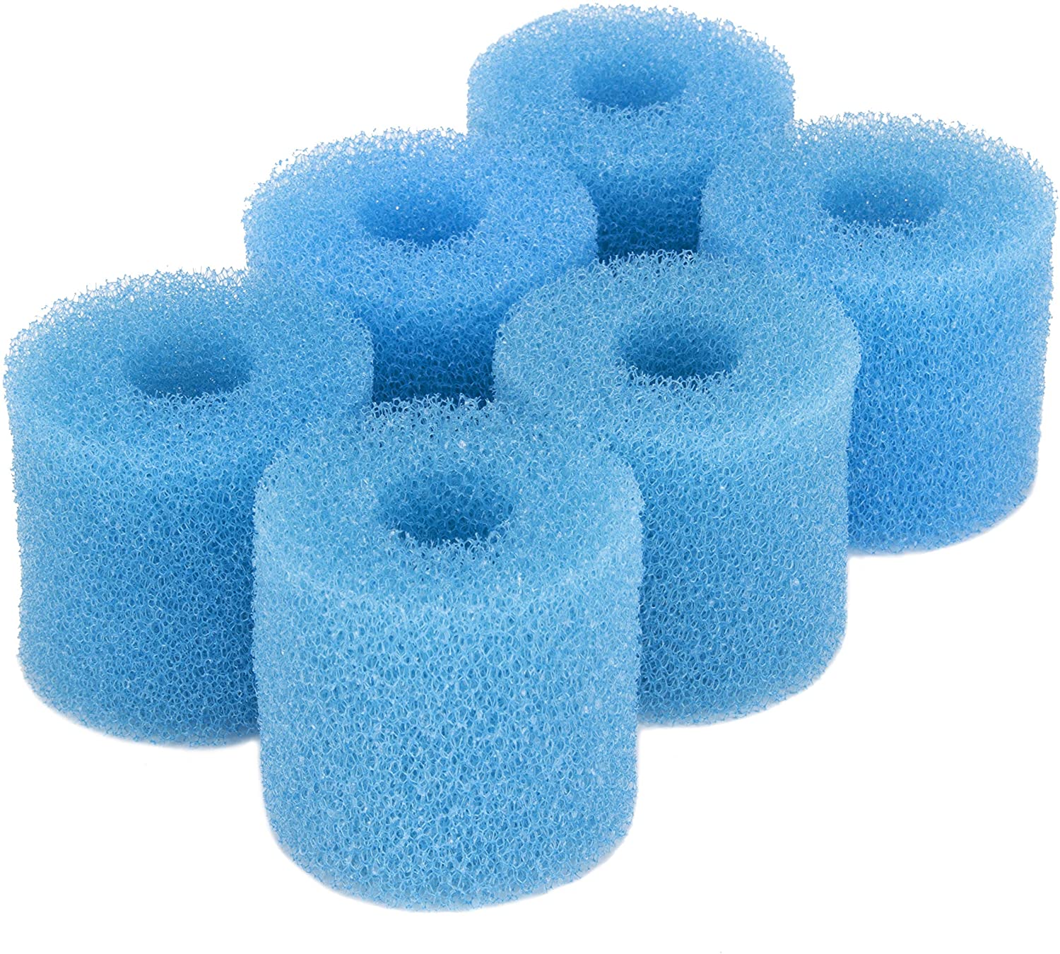 LTWHOME Compatible Blue Filter Foam Replacement for Eheim 6664 Prefilter (Pack of 6)
