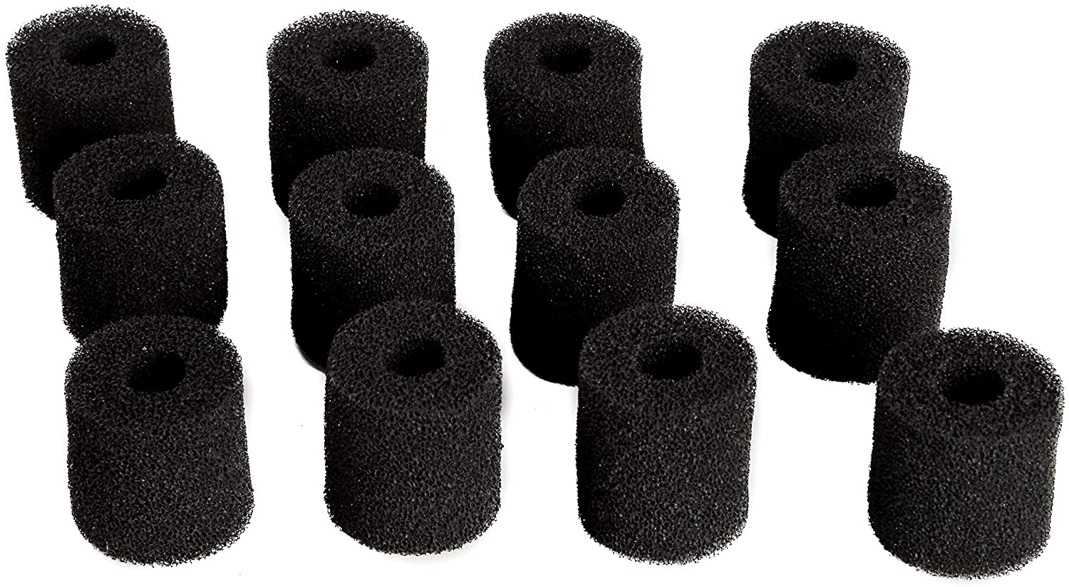 LTWHOME Carbon Foam Filter Pads fit for 2628080 Aquaball 2208 2210 2212/60 130 180,Biopower 160 200 240 (Pack of 12)