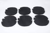 LTWHOME Replacement Black Fine Foam Filter Fit for AquaManta EFX 300/400 External Filter (Pack of 6)