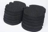 LTWHOME Replacement Black Fine Foam Filter Fit for AquaManta EFX 300/400 External Filter (Pack of 12)