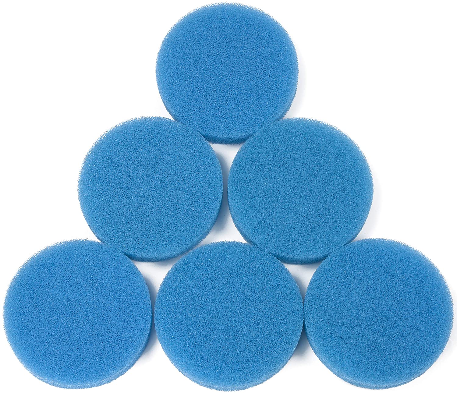 LTWHOME Blue Coarse Foam Media Filter Pads Suitable for Classic 2213/250 2616131(Pack of 6)