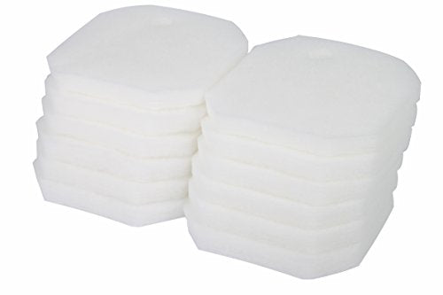 LTWHOME Replacement White Fine Filter Pads Compatible with 2616225 Professional 2222/2324 and Experience 150/250/250T (Pack of 12)