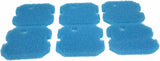 LTWHOME Replacement Blue Coarse Filter Pad Compatible with 2616261 Professional Pro 2 2226/2326/ 2026/2128 and Experience 350 (Pack of 6)