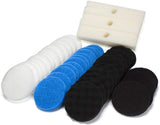 LTWHOME Value Pack of Foam Filters, Fine Filters, Carbon Filters and Polishing Pads Set Fit for Fluval FX5 (Pack of 162)