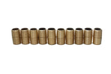 LTWFITTING Brass Pipe Close Nipple Fitting 1/4 Inch Male NPT x Close(Pack of 10)