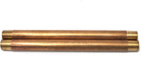 LTWFITTING Brass Pipe 10 Inch Long Nipple Fitting 1/2 Inch Male NPT Air Water(Pack of 2)