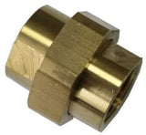 LTWFITTING 3 Piece Union Coupling Brass Pipe Fitting 1/2-Inch NPT(Pack of 2)