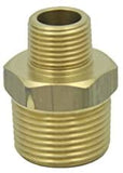 LTWFITTING Brass Pipe Hex Reducing Nipple Fitting 1-Inch x 3/4-Inch Male NPT(Pack of 3)