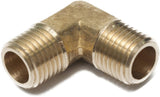 LTWFITTING Brass Pipe Male 90 Deg Elbow Fitting 1/4-Inch NPT Water Fuel(Pack of 25)