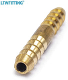 LTWFITTING Brass Barb Splicer Mender 3/16 inch Hose ID Fitting Air Water Fuel Boat(Pack of 10)
