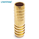 LTWFITTING Brass Barb Splicer Mender 5/8-Inch ID Hose Fitting Air Boat Fuel Hose Joine(Pack of 5)