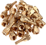LTWFITTING Brass Flare Tube Fitting 1/4 Inch Hose ID x 5/16 Inch Female 45 Deg Swivel Nut Union (Pack of 500)