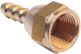LTWFITTING Brass Flare Tube Fitting 1/4 Inch Hose ID x 3/8 Inch Female 45 Deg Swivel Nut Union (Pack of 25)