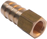 LTWFITTING Brass Flare Tube Fitting 1/2 Inch Hose ID x 1/4 Inch Female 45 Deg Nut Union (Pack of 500)