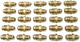 LTWFITTING Brass 1/2 Inch OD x 3/8 Inch OD Flare Reducing Union,Brass Flare Tube Fitting(Pack of 25)