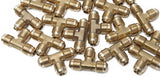 LTWFITTING Brass 3/8 Inch OD Flare Tee,Brass Flare Tube Fitting(Pack of 150)