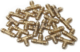 LTWFITTING Brass 3/8 Inch OD Flare Tee,Brass Flare Tube Fitting(Pack of 20)
