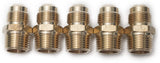 LTWFITTING Brass Flare 1/2 Inch OD x 1/2 Inch Male NPT Connector Tube Fitting(Pack of 5)