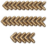 LTWFITTING Brass 1/4 Inch OD 90 Degree Flare Union Elbow,Brass Flare Tube Fitting(Pack of 25)