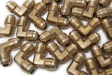 LTWFITTING Brass 3/8 Inch OD 90 Degree Flare Union Elbow,Brass Flare Tube Fitting(Pack of 200)