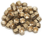 LTWFITTING Brass 3/8 Inch OD Flare Cap, Brass Flare Tube Fitting(Pack of 50)