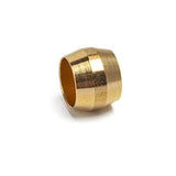 LTWFITTING 1/4-Inch Brass Compression Sleeves Ferrels,Brass Compression Fitting(Pack of 50)