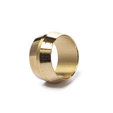LTWFITTING 3/8-Inch Brass Compression Sleeves Ferrels,Brass Compression Fitting(Pack of 50)