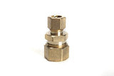 LTWFITTING 5/8-Inch OD x 3/8-Inch OD Compression Reducing Union,Brass Compression Fitting(Pack of 150)