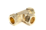 LTWFITTING 7/8-Inch OD Compression Tee,Brass Compression Fitting(Pack of 3)
