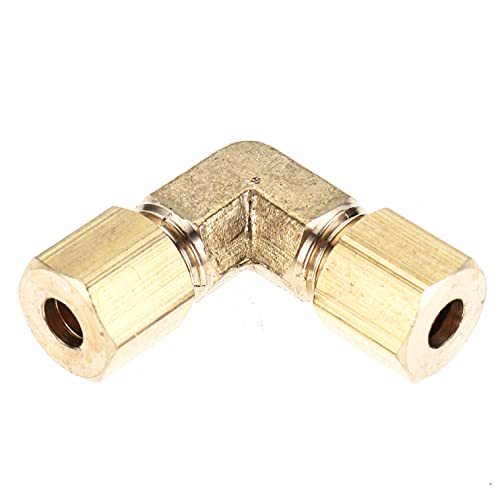 LTWFITTING 3/16-Inch OD 90 Degree Compression Union Elbow,Brass