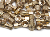 LTWFITTING 1/4-Inch OD x 1/4-Inch Female NPT 90 Degree Compression Elbow,Brass Compression Fitting(Pack of 200)