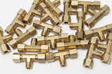 LTWFITTING Brass 1/4-Inch OD x 1/4-Inch OD x 1/4-Inch Male NPT Compression Branch Tee Fitting(Pack of 150)