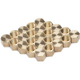LTWFITTING Brass BSP Pipe Cap Fittings 1/4 inch BSPP Air Fuel Water Boat (Pack of 25)