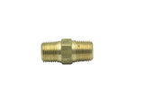 LTWFITTING Brass Pipe Hex Nipple Fitting 1/8 inch Male BSPT Air Fuel Water (Pack of 25)