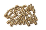 LTWHOME Brass Barbed Fitting Coupler / Connector 1/4 inch Male BSPT x 5/16 inch(8mm)Hose Barb Fuel Gas Water (Pack of 25)