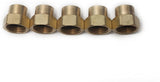 LTWFITTING 3/4 Inch FHT x 1/2 Inch FIP Brass Hose Adapter,Brass Garden Hose Fitting(Pack of 5)