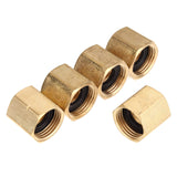 LTWFITTING 3/4 Inch FHT x 3/4 Inch FIP Hex Brass Hose Adapter,Brass Garden Hose Fitting(Pack of 5)