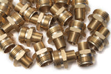 LTWFITTING 3/4 Inch MHT x 3/8 Inch MIP Brass Hose Adapter, Brass Garden Hose Fitting (Pack of 150)