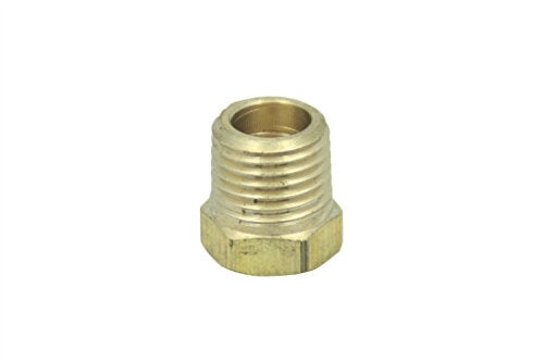 LTWFITTING Lead Free Brass Hex Pipe Bushing Reducer Fittings 1/4 Inch Male x 1/8 Inch Female NPT (Pack of 25)