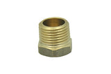 LTWFITTING Lead Free Brass Pipe Hex Head Plug Fittings 1/2 Inch Male NPT Air Fuel Water (Pack of 5)