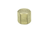 LTWFITTING Lead Free Brass Pipe Cap Fittings 1/8 Inch Female NPT Air Fuel Water (Pack of 1000)