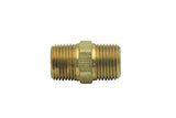LTWFITTING Lead Free Brass Pipe Hex Nipple Fitting 3/8 Inch Male NPT Air Fuel Water(Pack of 25)