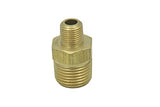 LTWFITTING Lead Free Brass Pipe Hex Reducing Nipple Fitting 3/8 Inch x 1/8 Inch Male NPT Air Fuel Water(Pack of 25)