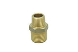 LTWFITTING Lead Free Brass Pipe Hex Reducing Nipple Fitting 1/2 Inch x 3/8 Inch Male NPT Air Fuel Water(Pack of 5)