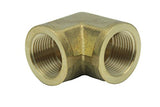 LTWFITTING Lead Free Brass Pipe Fitting 90 Deg 3/4 Inch Female NPT Elbow Air Fuel Water(Pack of 50)