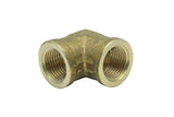 LTWFITTING Lead Free Brass Pipe Fitting 90 Deg 3/8 Inch Female NPT Elbow Air Fuel Water(Pack of 20)