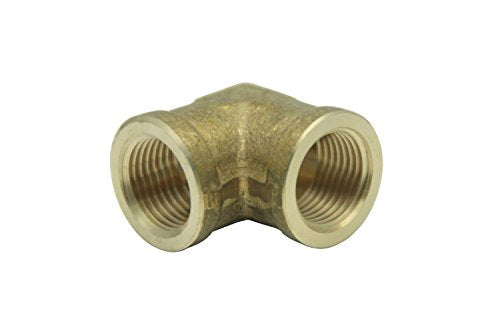 LTWFITTING Lead Free Brass Pipe Fitting 90 Deg 3/8 Inch Female NPT Elbow Air Fuel Water(Pack of 200)
