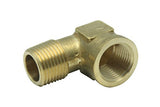 LTWFITTING Lead Free Brass Pipe 90 Deg 1/2 Inch NPT Street Elbow Forged Fitting (Pack of 100)