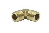 LTWFITTING Lead Free Brass Pipe Fitting 90 Deg 3/8 Inch Male NPT Elbow Air Fuel Water(Pack of 200)
